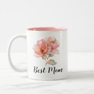 Best Mom Mothers Day Gift - Boho Rose ツートーンマグカップ