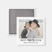 Best Mom Photo マグネット (正面/裏面)