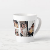 Best Mom Photo Collage Mug カフェラテマグ (右アングル)