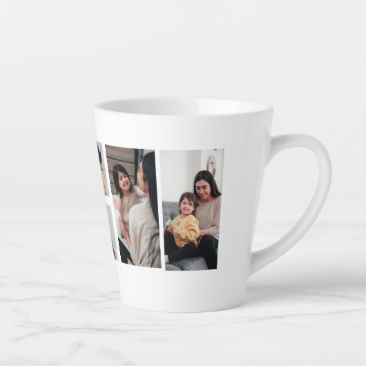 Best Mom Photo Collage Mug カフェラテマグ (右)