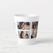 Best Mom Photo Collage Mug カフェラテマグ (正面)