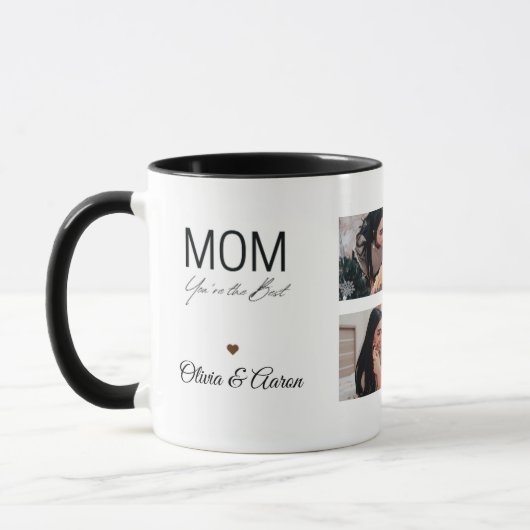 Best Mom Photo Collage Mug マグカップ (左)