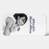 Best Mom photo gray text Case-Mate iPhoneケース (裏面 (横))