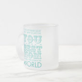 Best mom prize フロストグラスマグカップ (正面左)