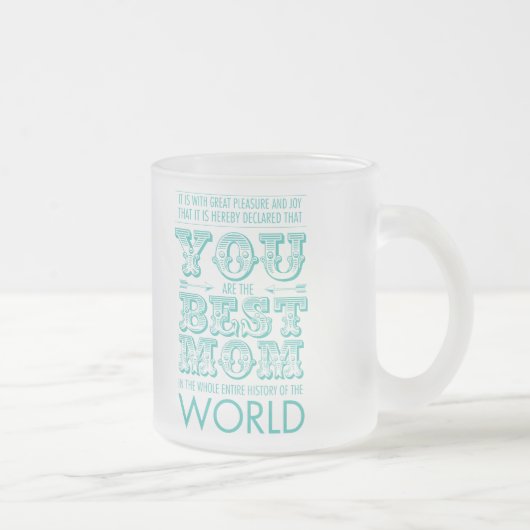 Best mom prize フロストグラスマグカップ (右)