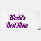 Best Mom purple text Case-Mate iPhoneケース (裏面 (横))