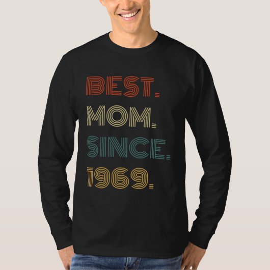 Best Mom Since 1969 Outfit  for Her Women Retro Vi Tシャツ (正面)