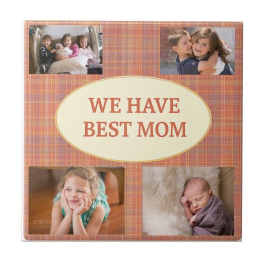 Best Mom Tartan Keepsake タイル (正面)