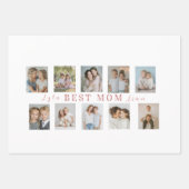 Best Mom Wrapping Paper | Custom Photos ラッピングペーパーシート (正面)