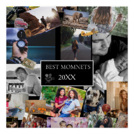 Best Moments  New Year Photo Collage  ポスター
