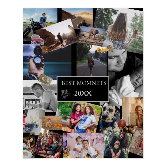 Best Moments  New Year Photo Collage  ポスター (正面)