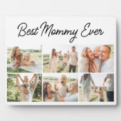 Best Mommy Ever Custom Modern 6 Photo Collage フォトプラーク (正面)