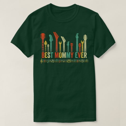 Best Mommy Ever Guitar Lover Funny Guitarist Mothe Tシャツ (デザイン正面)