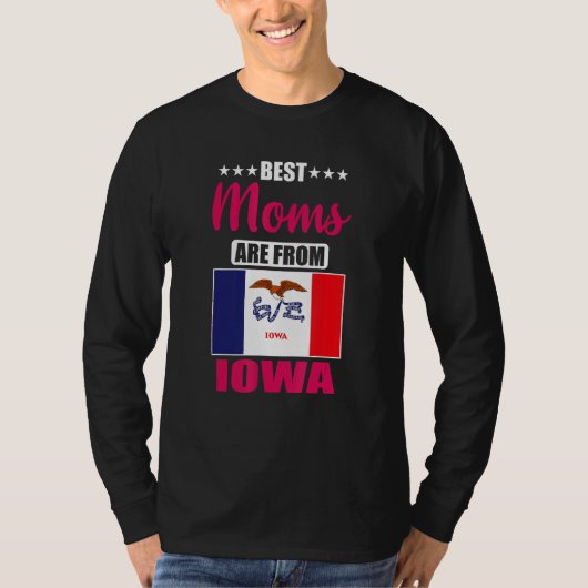 Best Moms are from Iowa Tシャツ (正面)