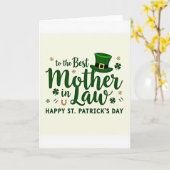 Best Mother In Law St Patricks Card カード (黄色い花)