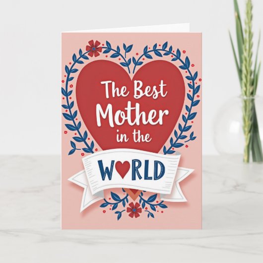 Best Mother In The World Card カード (正面)