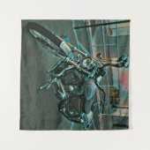 Best motorcyclist gifts タペストリー (正面(横))