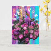 Best Mum! カード (黄色い花)