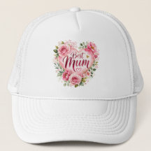 Best Mum Aquarell Blumenherz Design