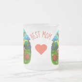 Best Mum Cute Knitting Goose Coffee Mug フロストグラスマグカップ (中央)