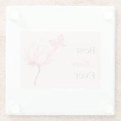 Best Mum Ever for Mothers Day or her Birthday ガラスコースター (裏面)