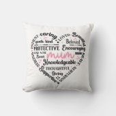 Best Mum Ever: Mother's Day & Birthday Heart Word クッション (正面)