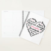 Best Mum Ever: Mother's Day & Birthday Heart Word プランナー手帳 (ディスプレー)