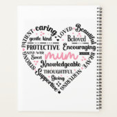 Best Mum Ever: Mother's Day & Birthday Heart Word プランナー手帳 (裏面)