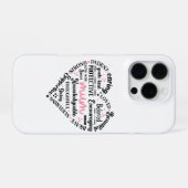 Best Mum Ever: Mother's Day & Birthday Heart Word iPhoneケース (裏面横)