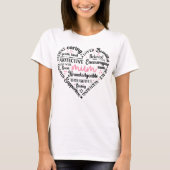 Best Mum Ever: Mother's Day & Birthday Heart Word Tシャツ (正面)