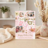Best Mum Ever Mother's Day Scrapbook Photo Collage カード