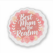 Best Mum in the Realm Fantasy Mother's Day シール (正面)