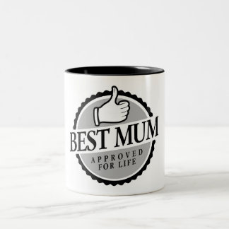 Best mum vintage ツートーンマグカップ