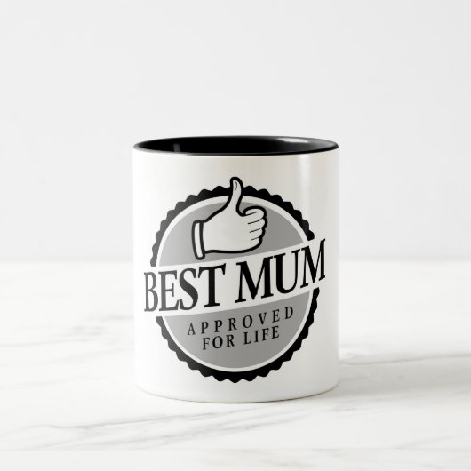 Best mum vintage ツートーンマグカップ (中央)