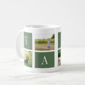 Best Nana Ever! Custom 4-Photo Collage Mug コーヒーマグカップ (正面左)