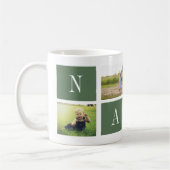 Best Nana Ever! Custom 4-Photo Collage Mug コーヒーマグカップ (左)