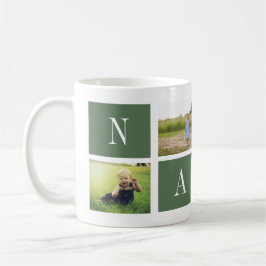 Best Nana Ever! Custom 4-Photo Collage Mug コーヒーマグカップ