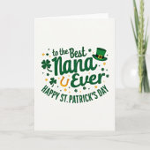 Best Nana St Patricks Day Card カード (正面)