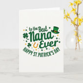 Best Nana St Patricks Day Card カード (黄色い花)