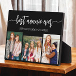 Best Nannie Ever - Grandchildren Photo Collage フォトプラーク<br><div class="desc">Celebrate the "Best Nannie Ever" with this personalized Grandchildren Photo Collage Plaque. This heartfelt gift features a beautifully arranged collage of cherished photos capturing special moments, complemented by a loving message. Crafted from high-quality materials with a sleek finish, it's ideal for displaying at home as a cherished keepsake. Perfect for...</div>