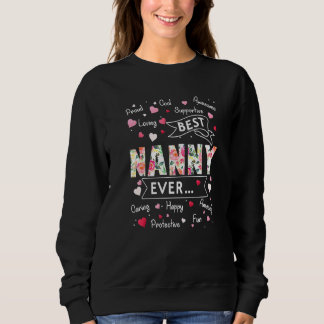 Best Nanny Ever  First Time Grandma Mothers Day スウェットシャツ
