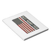 Best Nanny Ever Patriotic Vintage Flag Shirt Desig ノートパッド (アングル)