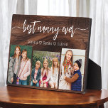 Best Nanny Ever Wood - Grandchildren Photo Collage フォトプラーク<br><div class="desc">Celebrate the "Best Nanny Ever" with this personalized Grandchildren Photo Collage Plaque. This heartfelt gift features a beautifully arranged collage of cherished photos capturing special moments, complemented by a loving message. Crafted from high-quality materials with a sleek finish, it's ideal for displaying at home as a cherished keepsake. Perfect for...</div>