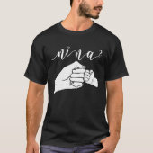 Best Nina Ever Auntie Designs Tシャツ (正面)
