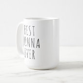 Best Nonna Ever Mug Italian Grandmother Gift コーヒーマグカップ (正面左)