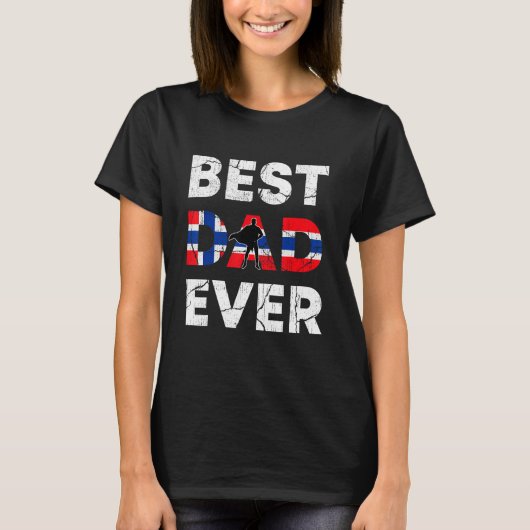 Best Norwegian Dad Ever Norway Daddy Father s Day Tシャツ (正面)