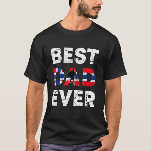 Best Norwegian Dad Ever Norway Daddy Father s Day Tシャツ (正面)