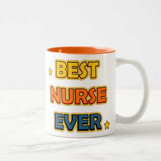 Best Nurse ever ツートーンマグカップ (右)