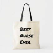 Best Nurse Ever トートバッグ (正面)