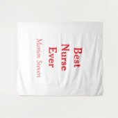 Best nurse ever medical professional paramedical d タペストリー (正面(横))